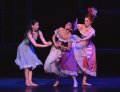Maia Makhateli - Cinderella , Suzanna Kaic - Stepsister Clementine and Erica Horwood - Stepsister Edwina