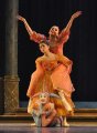 The Step Sisters - Alazne Lopez Extebarria and Gretel Palfrey with the Jester - Matthew Koon