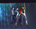 Chris Knight, Becci Williams and Alasdair Stewart in Waterfall