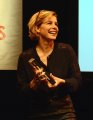 A happy Darcey Bussell announcing the winner of the new Emerging Dancer Award