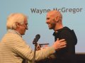 David Bain presenting the Award for Best Classical Choreography to Wayne McGregor