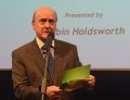Robin Holdsworth announcing Stef Stafanou Award for Outstanding Company