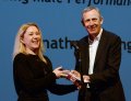 Anna Smith and Alistair Spalding CBE receiving the award on behalf of Jonathon Young