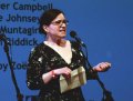 Zoe Anderson announcing the Dancing Times Award for Best Male Dancer
