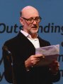 Luke Jennings Deputy Chairman of the Dance Section reading the citation for De Valois Award for Outstanding Achievement