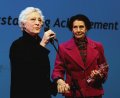 Dame Monica Mason and Dame Beryl Grey DBE with the De Valois Award for Outstanding Achievement
