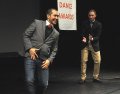 Tommy Frantzen and Bennett Gartside do an impromptu dance
