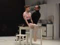 Corey Annand as Grete Samsa and Neil Reynolds as Mr Samsa