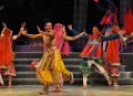 Sushant Pujari, Carol Furtado and members of the company